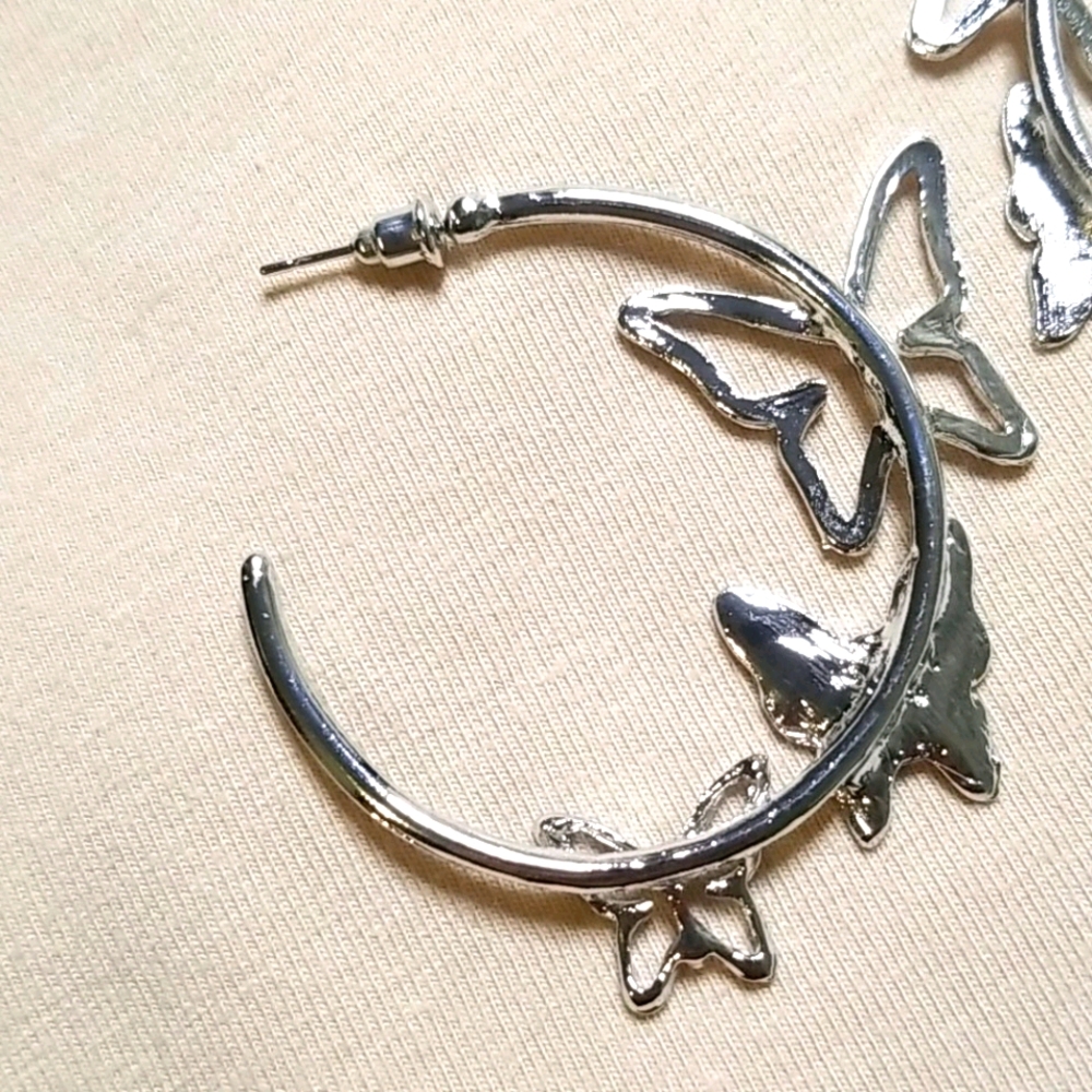 3 for $15 Butterfly Hoops - Picture 4 of 4